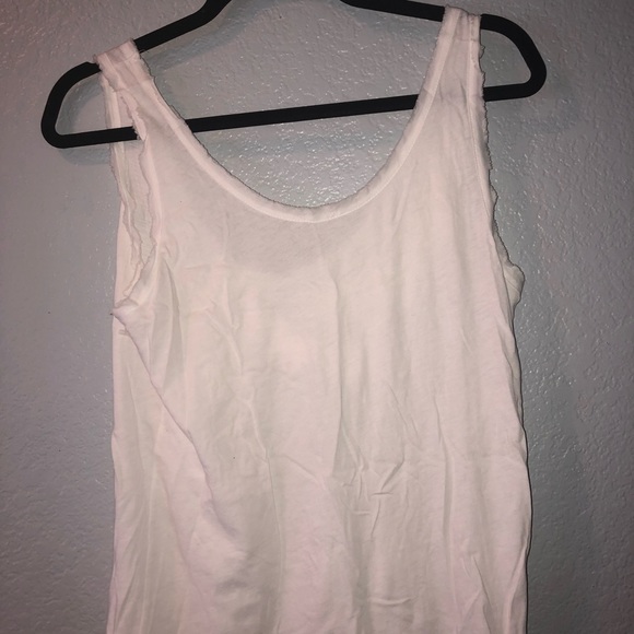 White Ruffled Tank - Picture 3 of 3